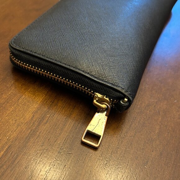 Tory Burch Women's Robinson Saffiano Continental Wallet Black - Picture 11 of 16